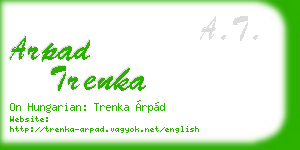 arpad trenka business card